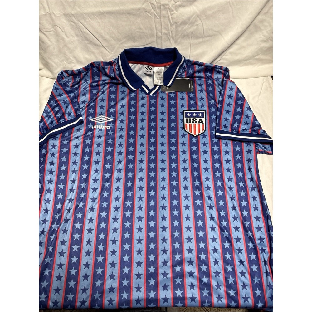 Umbro Team USA Soccer Jersey Shirt Men's XL Blue Red White